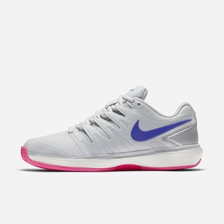 Adidasi Tenis Nike NikeCourt Air Zoom Prestige Clay Dama Platină Metal Roz Albastri | QOTP-14086